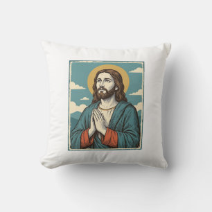 Almofada Camisa Religiosa do Salvador Orando Vintage Design