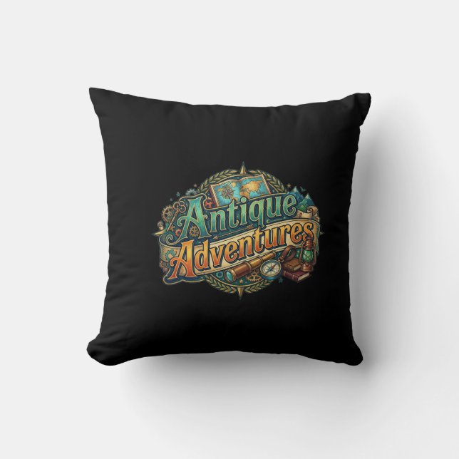 Almofada Camisas Gráficas Antique Adventures – Explorador V (Frente)