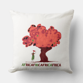 Almofada Camiseta com mogno e mulheres da África