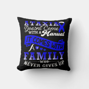 Almofada Camiseta de Suporte à Família Ataxia Awarness129
