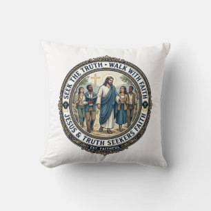 Almofada Camiseta de Teologia de Apologética de Jesus Nerd 
