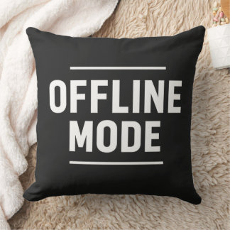 Almofada Camiseta de Tipografia Mínima no Modo OFFLINE