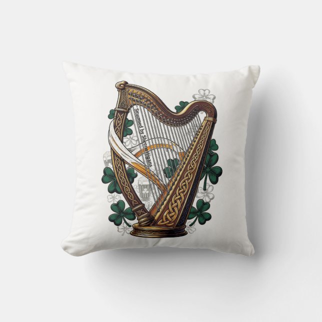 Almofada Camiseta Emerald Harp Shenanigans  (Frente)