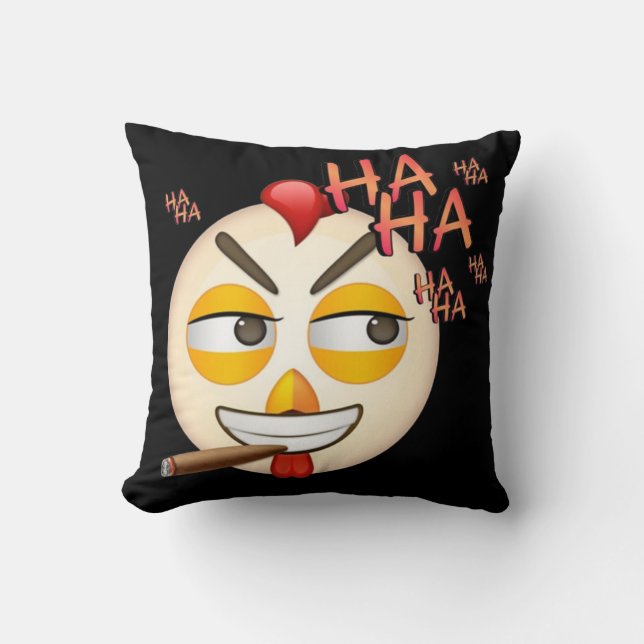 Almofada Camiseta Emoji de Riso (Frente)
