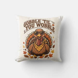 Almofada Camiseta engraçada de Ação de Graças Gobble 'Til Y