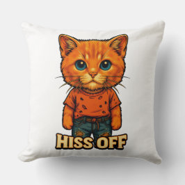 Almofada Camiseta engraçada de gato com citação