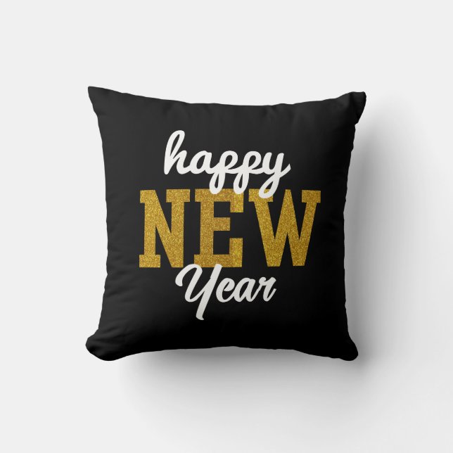 Almofada Camiseta Feliz Ano Novo (Frente)