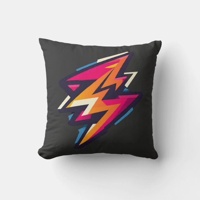 Almofada Camiseta Gráfica Retro Cyberbolt (Frente)