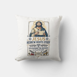 Almofada Camiseta Jesus Bíblia Idiomas Hebraico Grego Nerd 