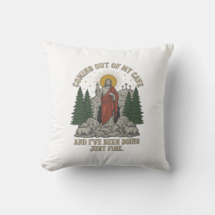 Almofada Camiseta Lírica Ressurreição Saindo da Minha Caver