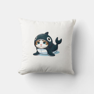 Almofada Camiseta sem Mangas de Gato com Fantasia de Orca
