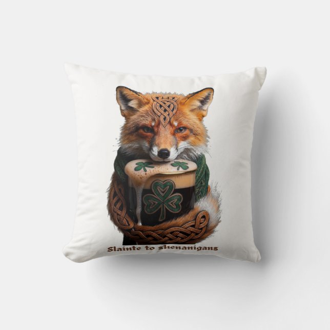 Almofada Camiseta Sly Emerald Fox Toast  (Frente)