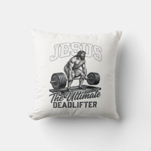 Almofada Camiseta Vetorial Vintage Jesus Ultimate Deadlifte