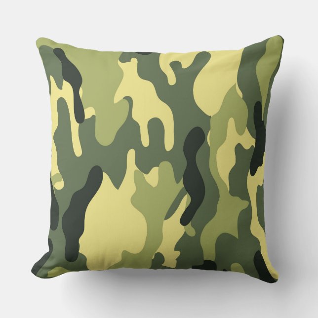 Almofada Camo Camping Hunting Green Camouflage (Frente)