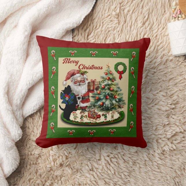 Almofada Campbell Scottie & Papais noeis Travesseiro decora (Cobertor)