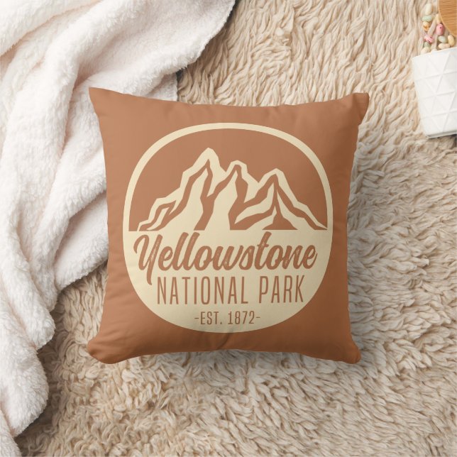 Almofada Campo de caminhada do Parque Nacional Yellowstone (Cobertor)