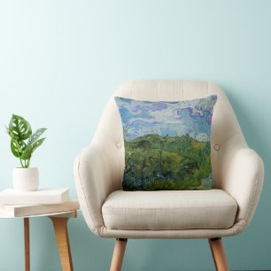 Almofada Campos de Trigo Verde por Vincent van Gogh