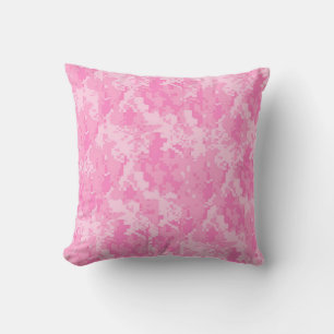 Almofada Camuflagem ACU rosa Camuflagem Girly Joga Travesse