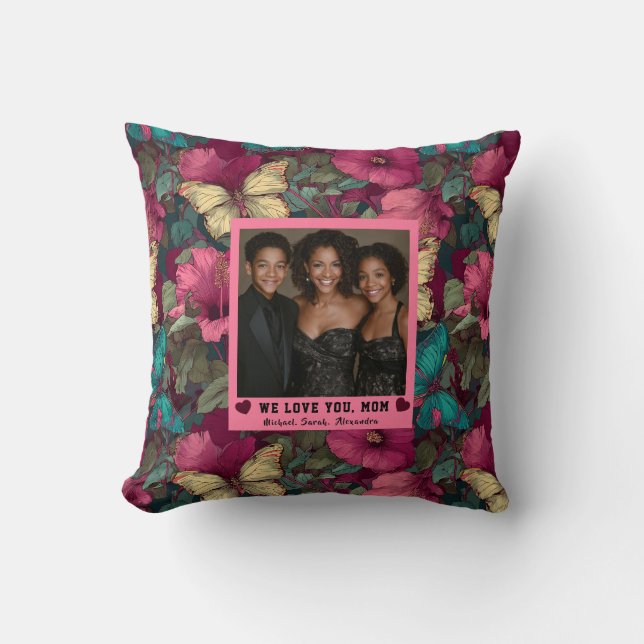 Almofada Camuflagem de Borboleta Melhor Decoração Rústica p (Frente)