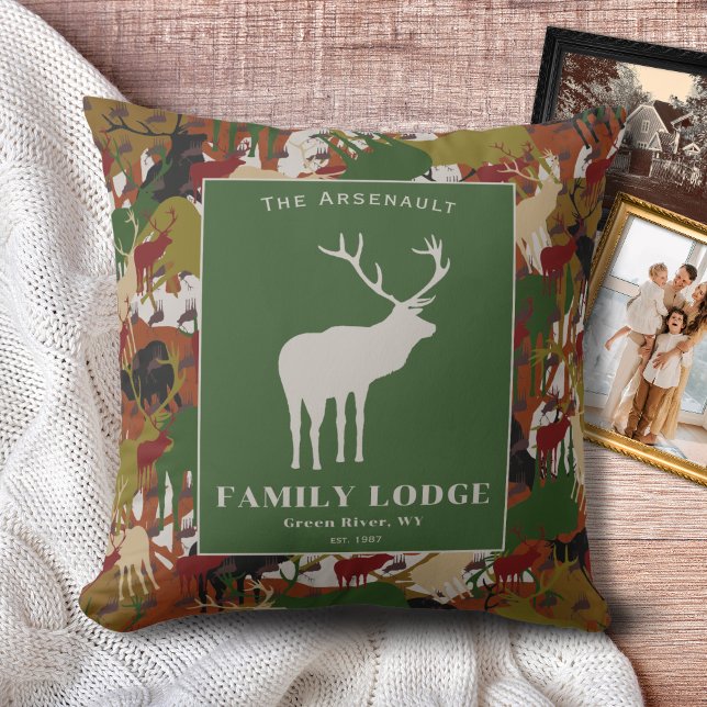 Almofada Camuflagem Marrom Verde Personalizado (Criador carregado)