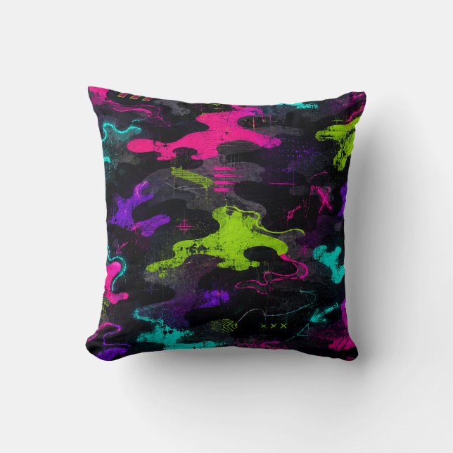 Almofada Camuflagem Neon (Frente)
