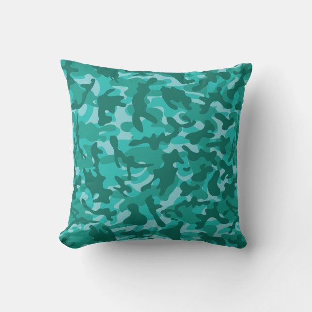 Almofada Camuflagem Persa Azul (Frente)