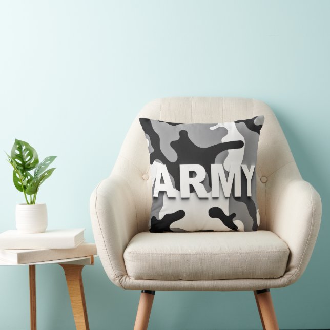Almofada Camuflagem Urbana Militar (Cadeira)
