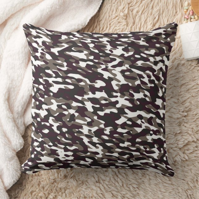 Almofada Camuflagem Vermelha e Bege (Cobertor)