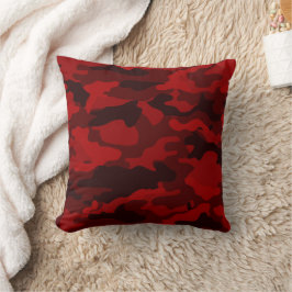 Almofada Camuflagem Vermelho Escuro