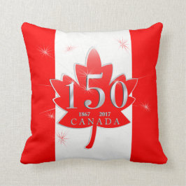 Almofada Canadá folha de bordo de uma celebração de 150