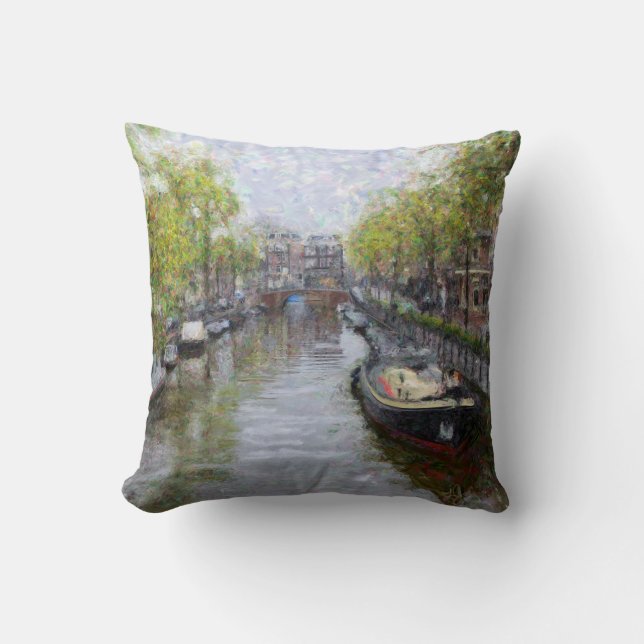 Almofada Canais do Travesseiro de Amsterdã (Frente)