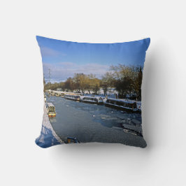 Almofada Canal de Macclesfield no inverno Cheshire Inglater