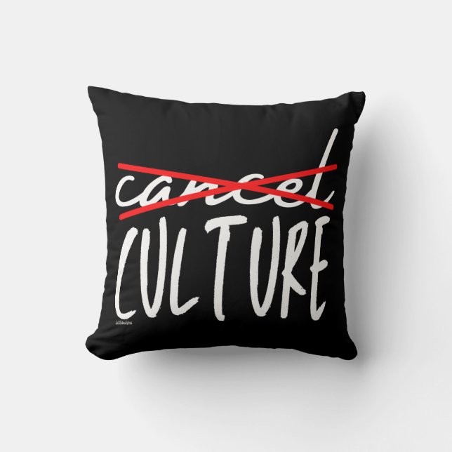 Almofada CANCELAR CULTURA CANCELAR sarcasmo engraçado (Frente)