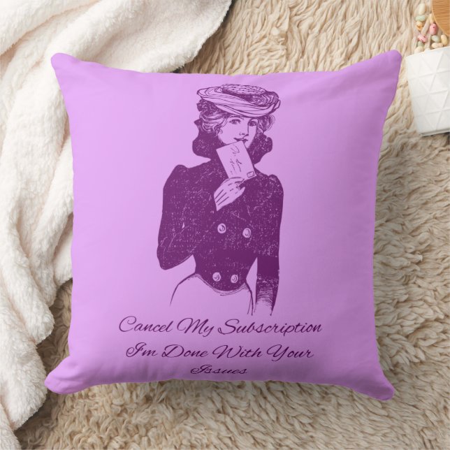 Almofada Cancelar minha assinatura concluída (Cobertor)