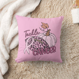 Almofada Cancer de Mama de Pumpkin de Futebol do Cancer