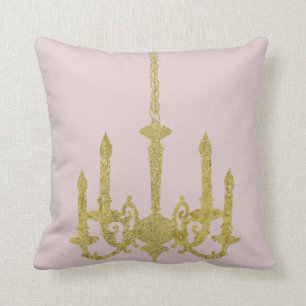 Almofada Candelabro Dourado chique