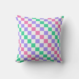 Almofada Candy shop diagonal checkerboard pattern