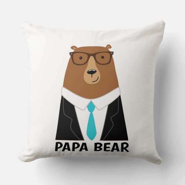 Almofada Caneca Especial Dia dos Pais Urso Papa Fofo (Frente)