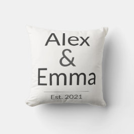 Almofada Caneca Personalizada para Casais – Nomes e Ano Per