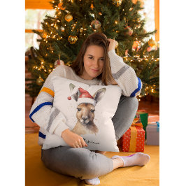 Almofada Canguru de Natal, personalizável