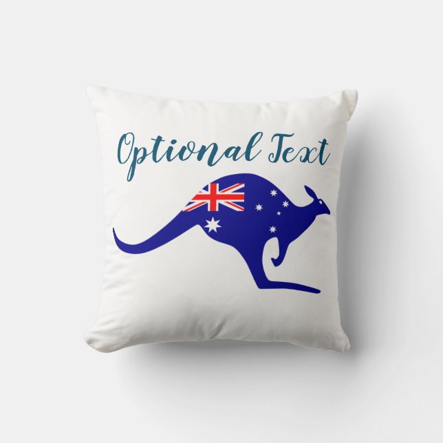 Almofada Canguru e Bandeira da Austrália (Frente)