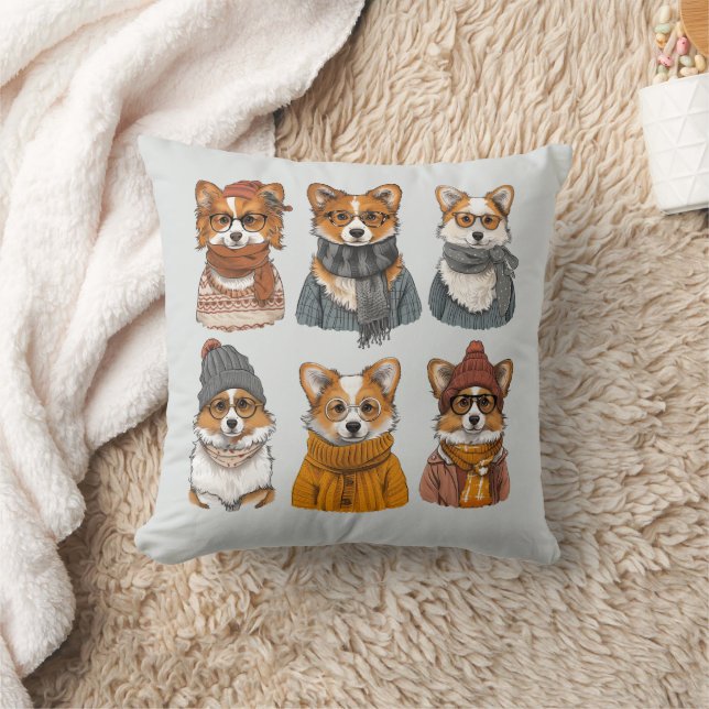 Almofada Caninos Motivos de Welsh Corgi (Cobertor)