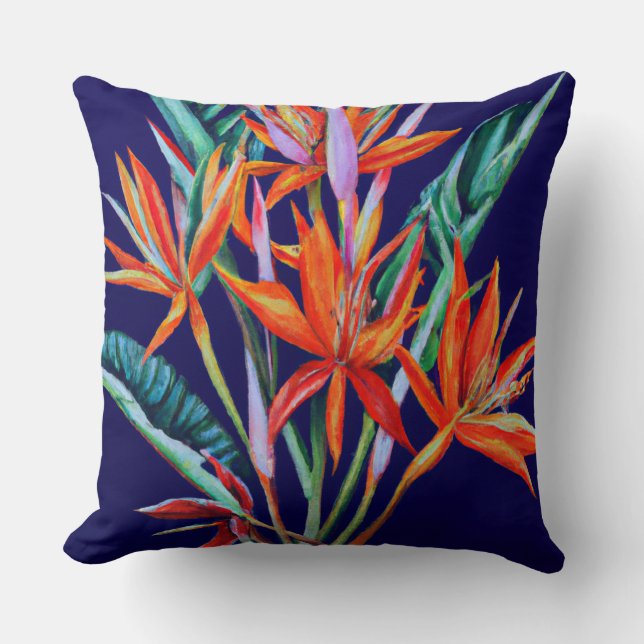 Almofada canna floral tropical (Frente)