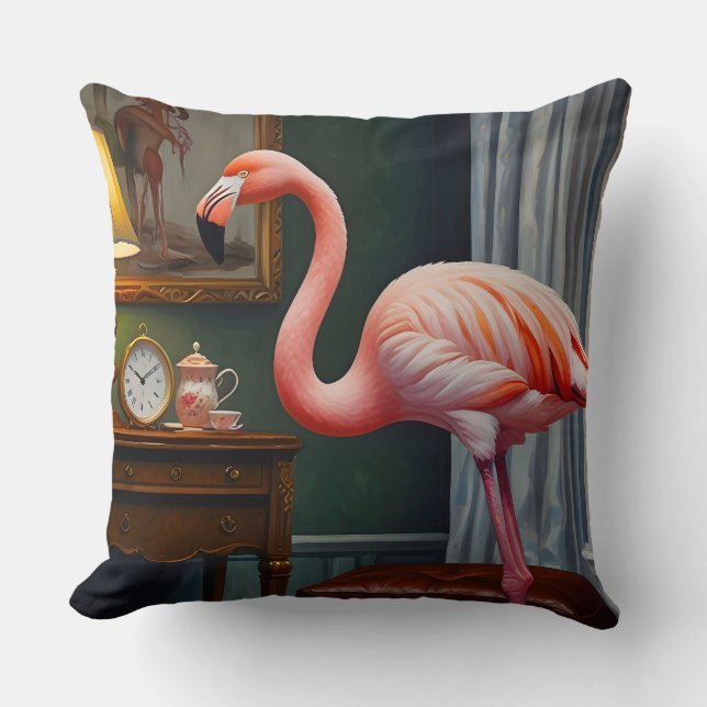 Almofada Cantinho das Cozinhas de Flamingo (Frente)