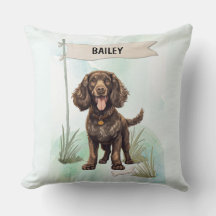 Cão American Water Spaniel Aquarela Personalizado