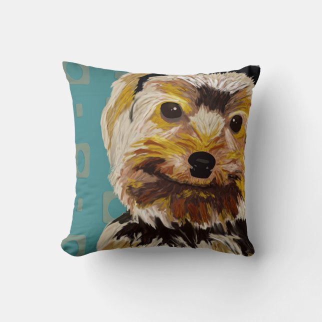 Almofada Cão de brinquedo com cabelo amarelo de Brown na (Frente)