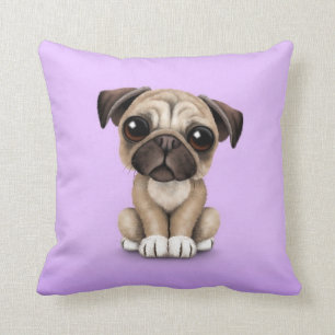 Almofada Cão de filhote de cachorro bonito do Pug do bebê