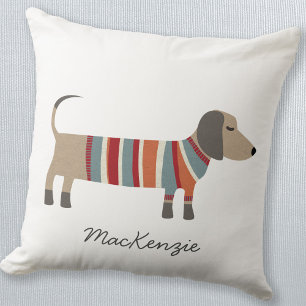 Almofada Cão de linguiça de Dachshund Personalizado