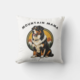 Almofada Cão de Montanha Bernês Subindo Montanha Mamãe