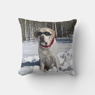 Almofada Cão de Neve Amarelo Labrador